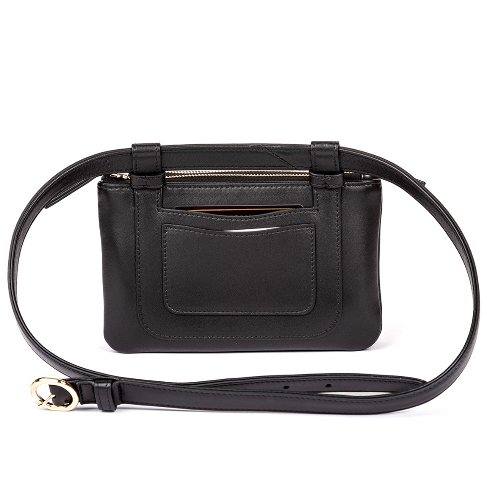 CHANEL Lambskin CC Mania Waist Belt Bag Black - Picture 2 of 8